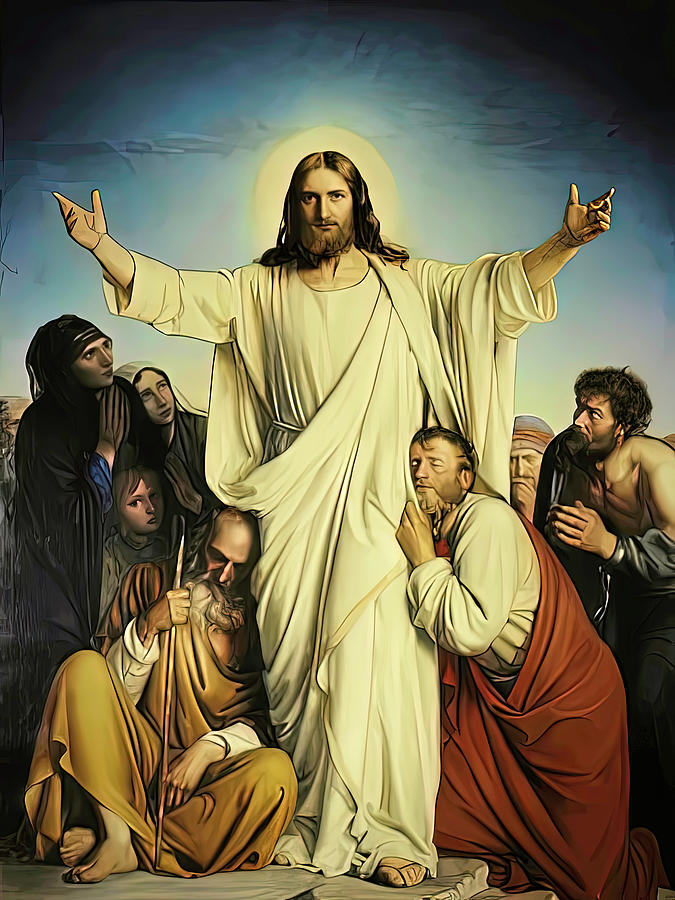 Consolator Jesus Christ Painting by Carol Bolch