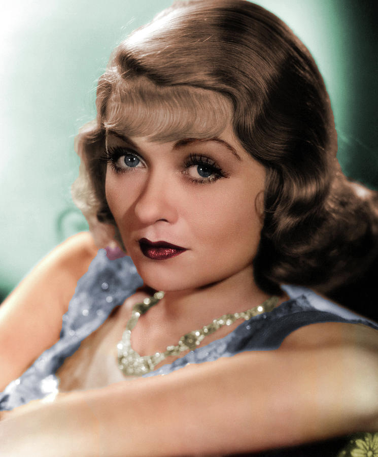 Constance Photograph - Constance Bennett colorized by Stars on Art Constance Photograph - Constance Bennett colorized by Stars on Art