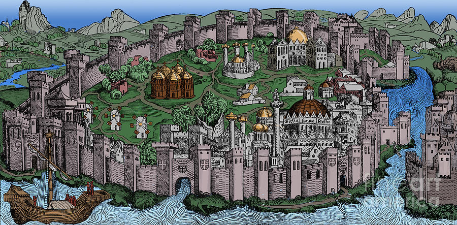 Constantinople, 1493 Photograph by Science Source