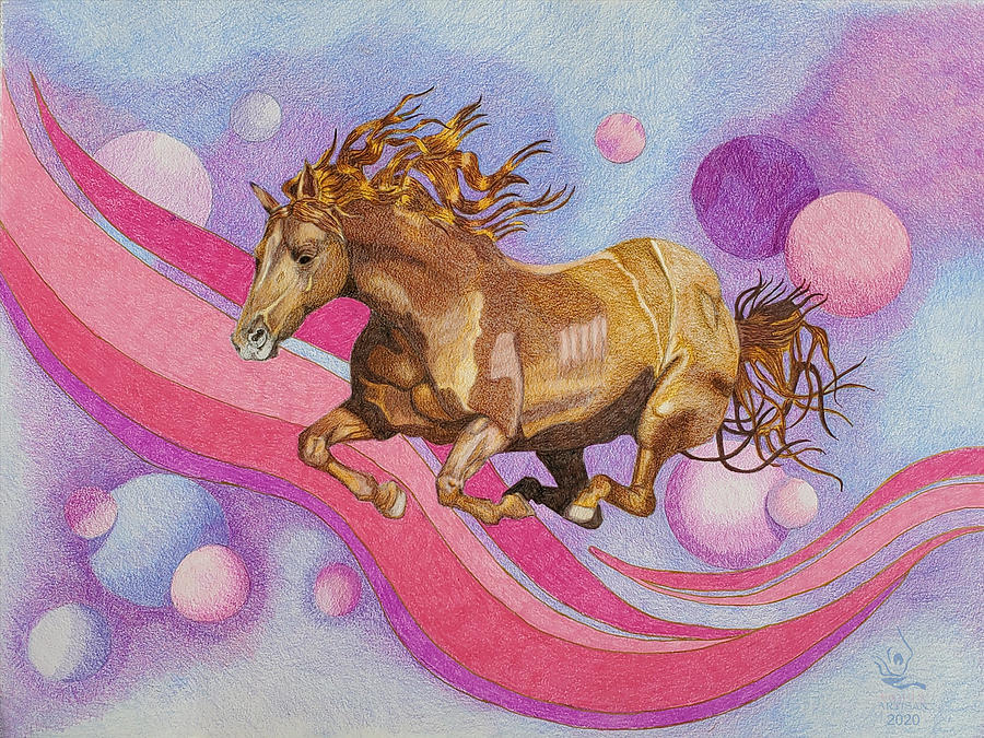 Constellation Pegasus Drawing by Equus Artisan