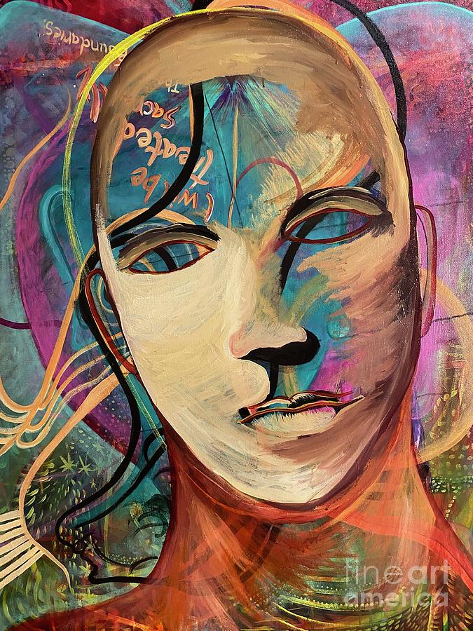 Constructing Myself Painting by Ruby Monsen - Fine Art America