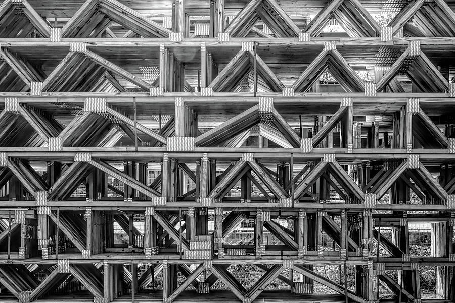 Construction Patterns Triangles Photograph by Sharon Popek
