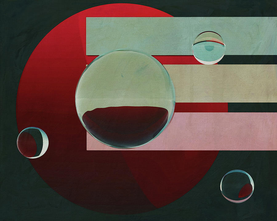 Constructivism painting number 15 Painting by Jan Keteleer