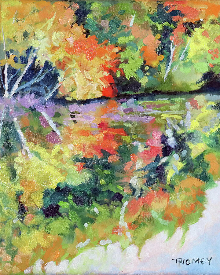 Contemplation Lake Painting by Catherine Twomey