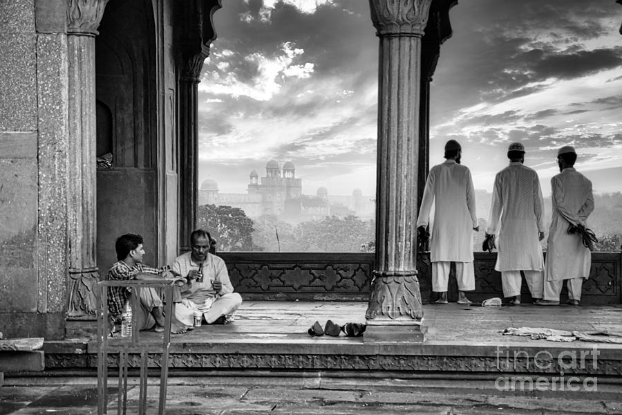 Contemplation of Amer Fort - India Black and White Photograph by Stefano Senise