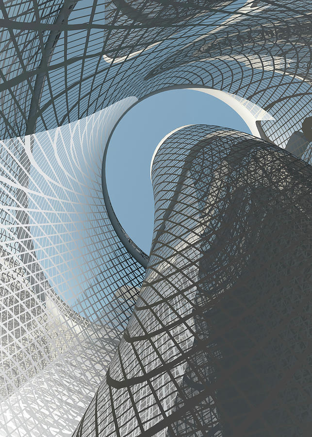 Contemporary architecture Digital Art by Bruce Rolff
