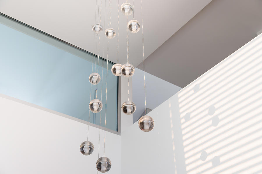 Contemporary Architecture Modern Chandelier Photograph by Mlenny