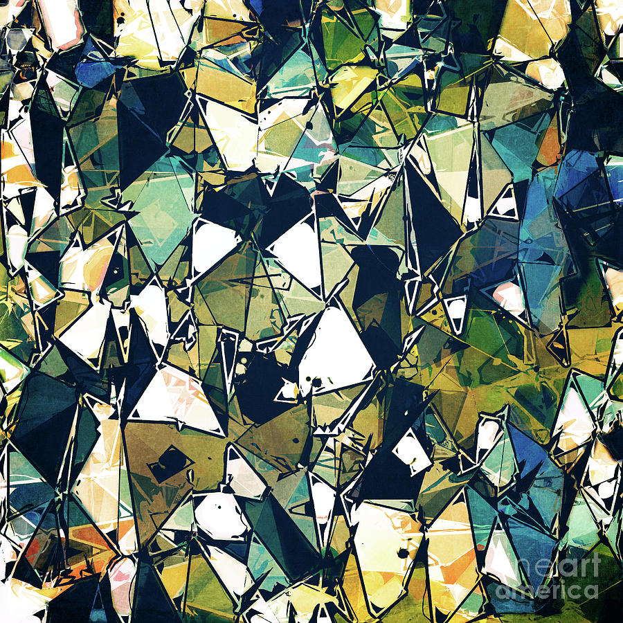 Contemporary Geometric Abstract Digital Art by Phil Perkins