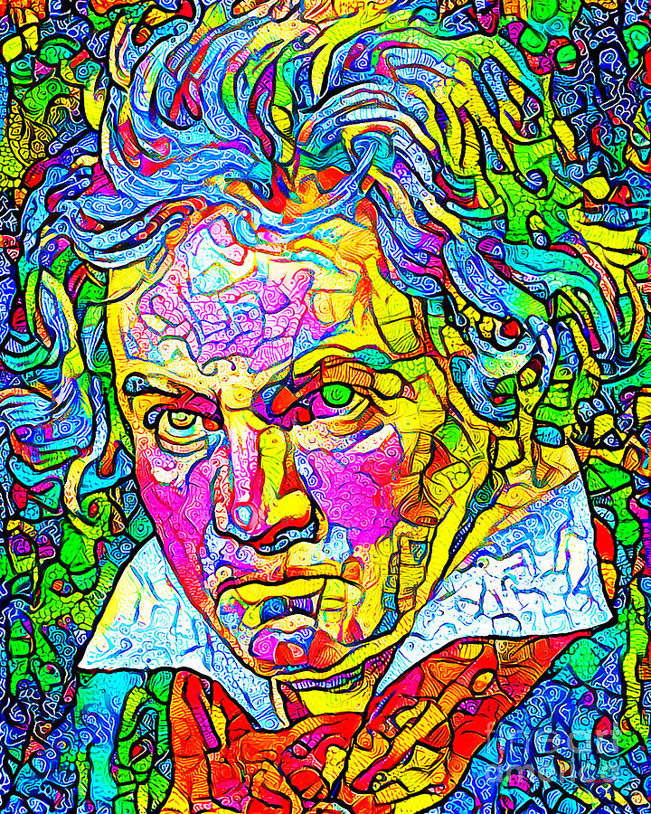 Contemporary Ludwig van Beethoven 20200916 Photograph by Wingsdomain Art and Photography