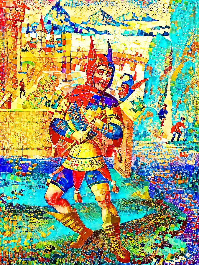 Contemporary Medieval Art The Medieval Court Jester 20201028v19 Photograph by Wingsdomain Art and Photography