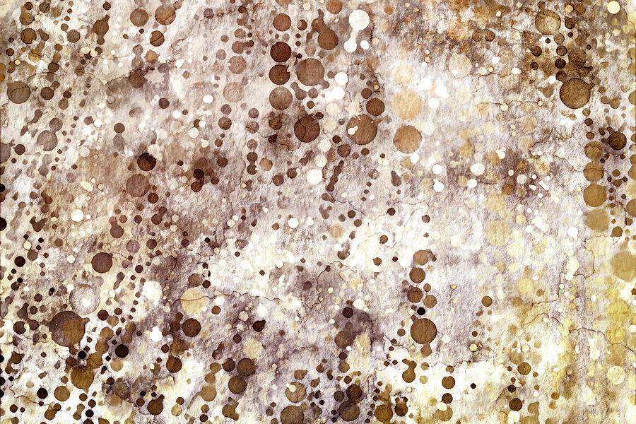 Contemporary Neutral Bubbles Abstract Art Digital Art by Peggy Collins