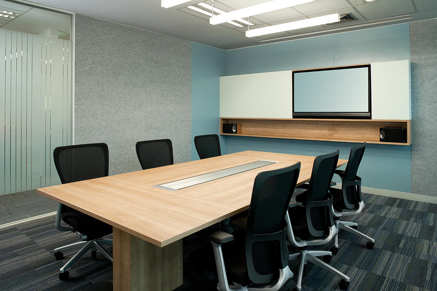 Contemporary Office Board Room Photograph by ShutterWorx