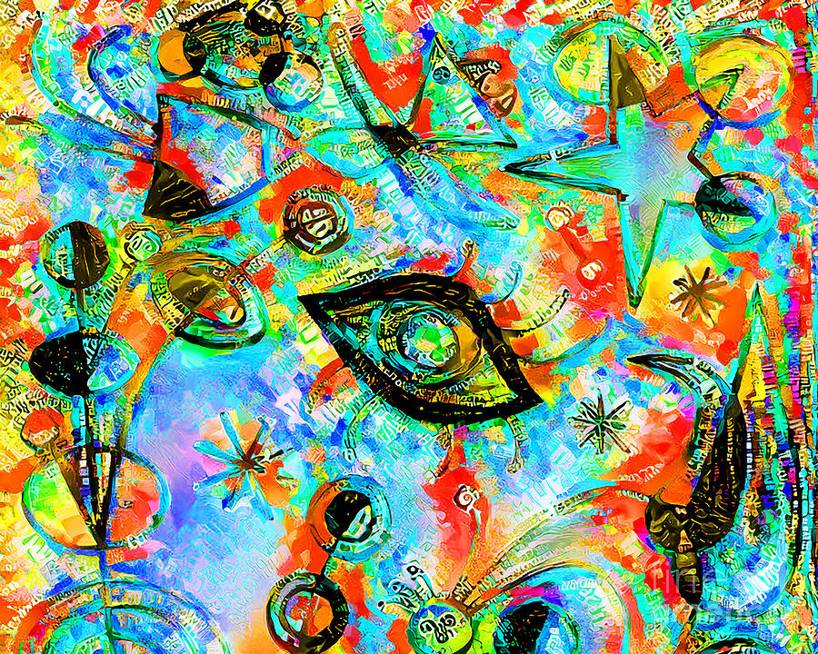 Contemporary Urban Miro Colorful Fish 20211014 horizontal v2 Photograph by Wingsdomain Art and Photography