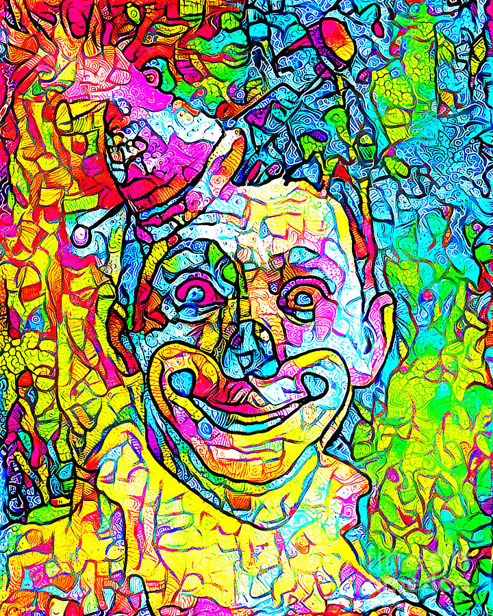 Contemporary Vaudeville Clown 20200903 Photograph by Wingsdomain Art and Photography