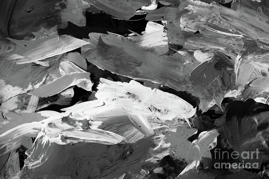 Continental Drift Grayscale Painting