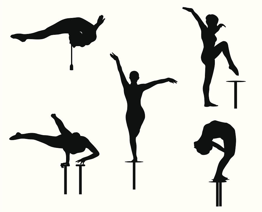 Contortionist Vector Silhouette Drawing by A-Digit