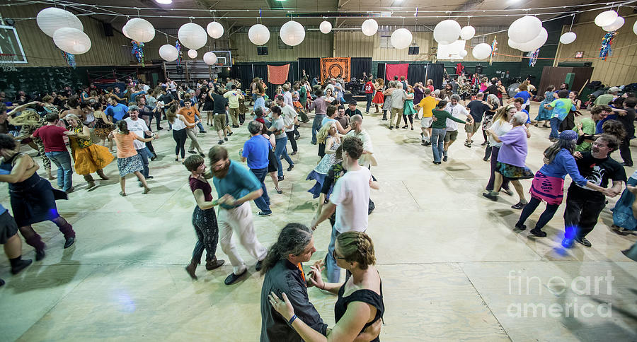 Contra Dancing at LEAF Festival Photograph by David Oppenheimer