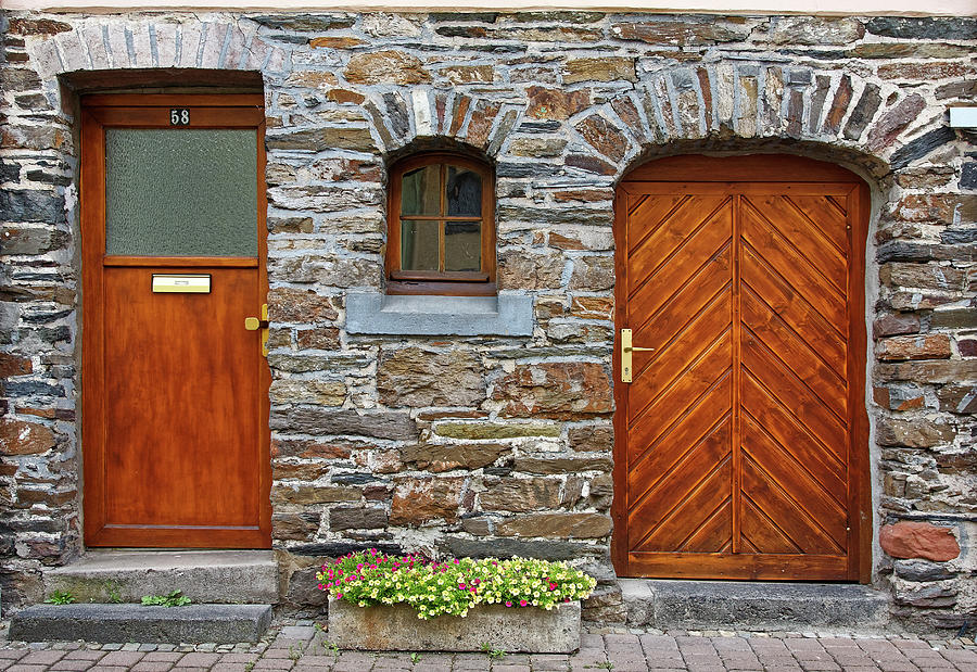 Different Styles Photograph - Contrasting Doors by Sally Weigand