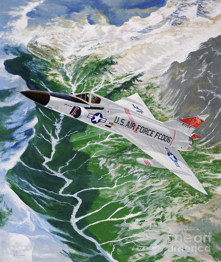 Convair F-102A Delta Dagger Painting by Steve Ferguson