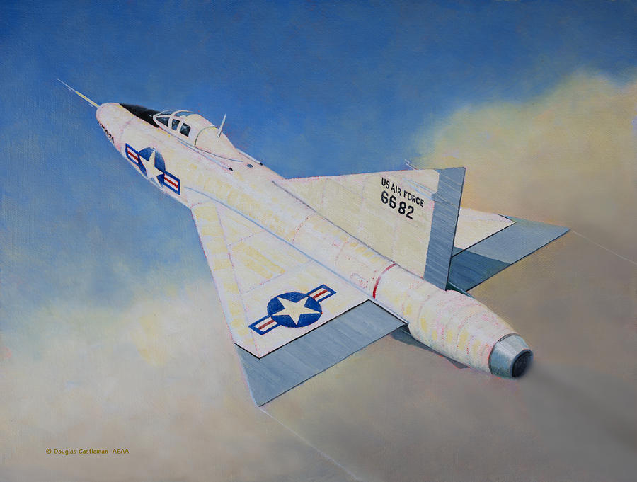 Convair XF-92A Dart Painting by Douglas Castleman