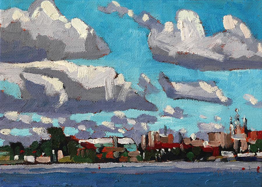 Convective Kingston Cataraqui Shore Painting by Phil Chadwick