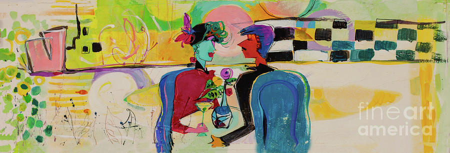 Conversation Painting by Cherie Salerno