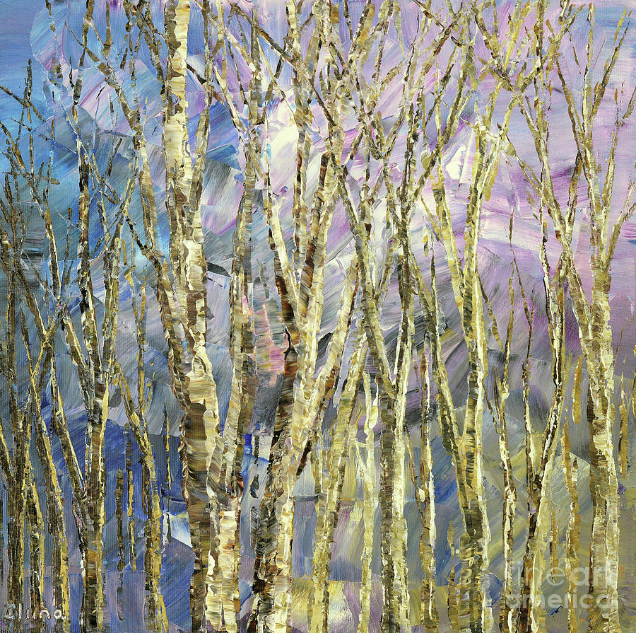 Conversing with Trees Painting by Tatiana Iliina
