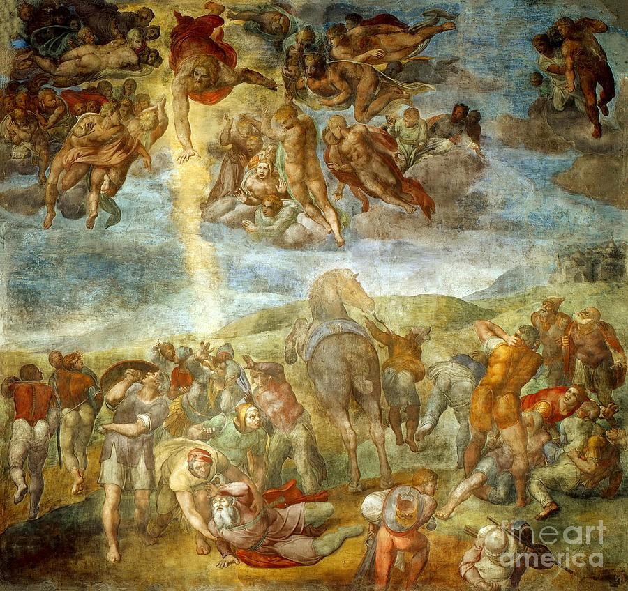 Conversion of Saint Paul Painting by Michelangelo Buonarroti