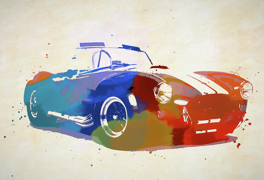 Convertible Gt Color Splash Painting by Dan Sproul