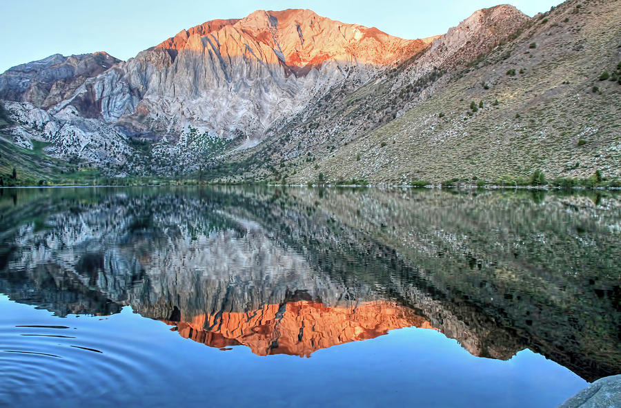 Mountain Photograph - Convict Lake at Sunrise by Donna Kennedy