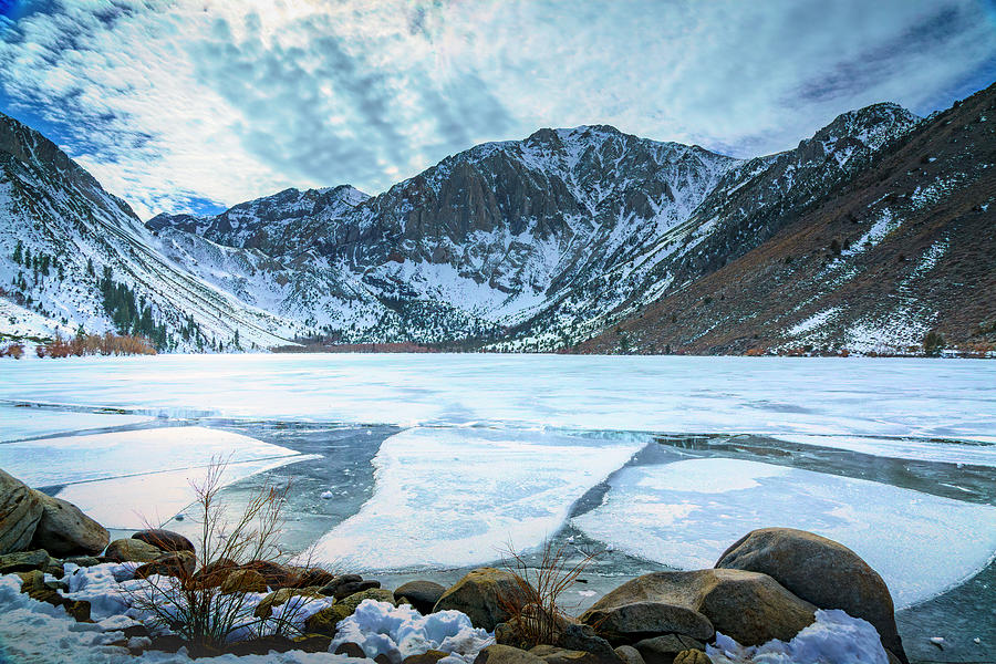 Convict Lake in Winter Photograph by Lindsay Thomson