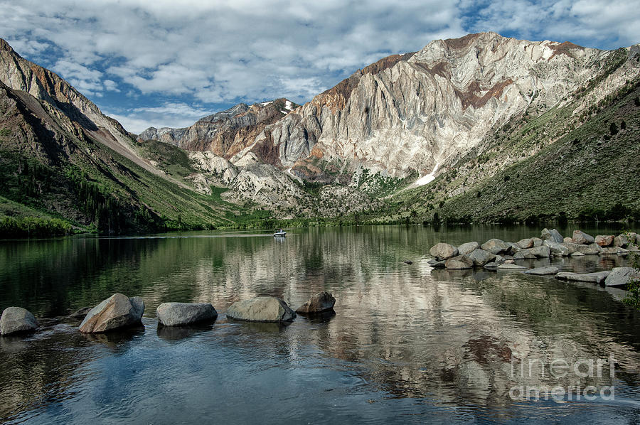 Convict Lake Reflection Photograph by Sandra Bronstein