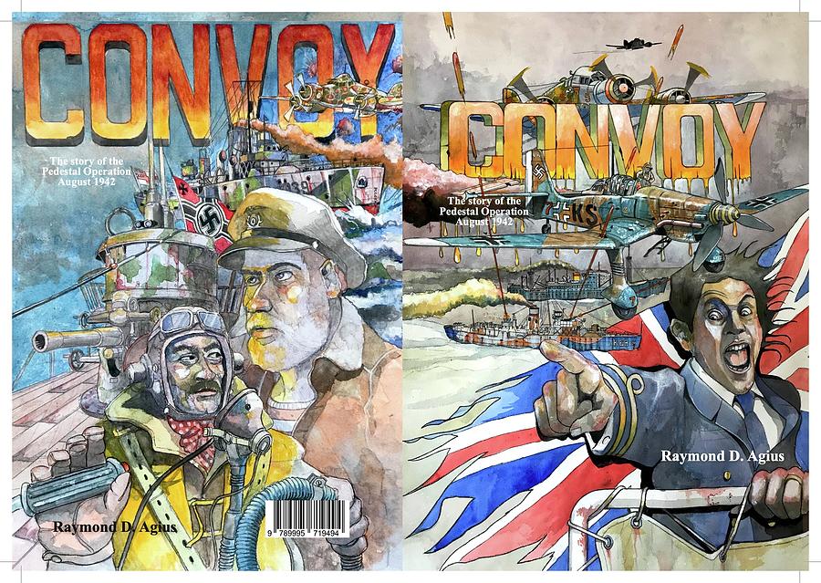 Convoy Book Cover Painting by Ray Agius