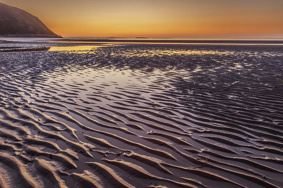 Sunset Photograph - Conwy Morfa and Puffin Island by Peter OReilly