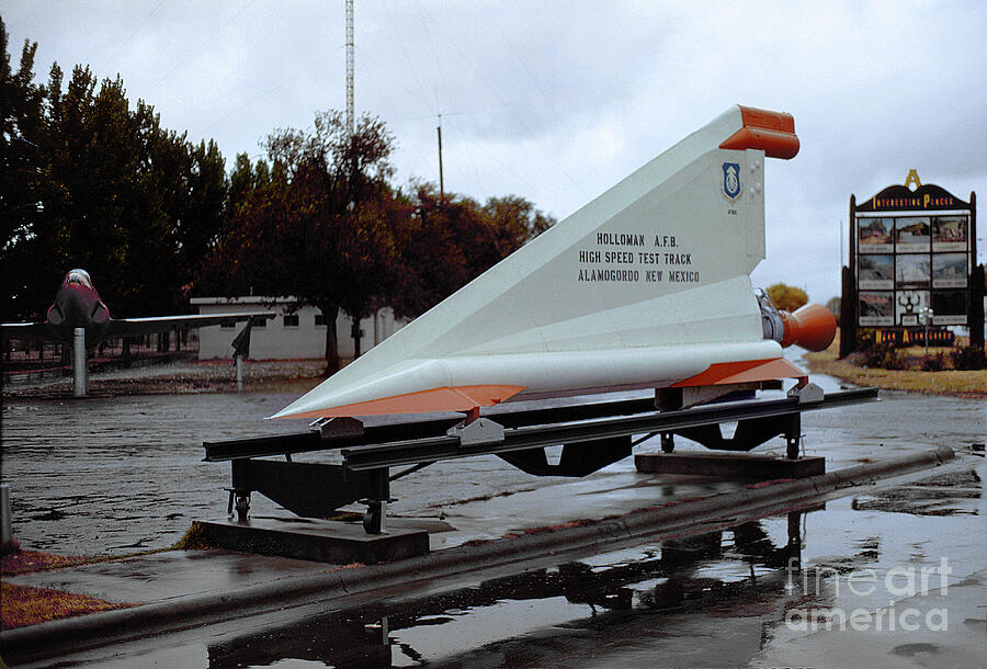 Holloman Afb Photograph - Cook Supersonic Sled, High Speed Test Vehicle by Wernher Krutein