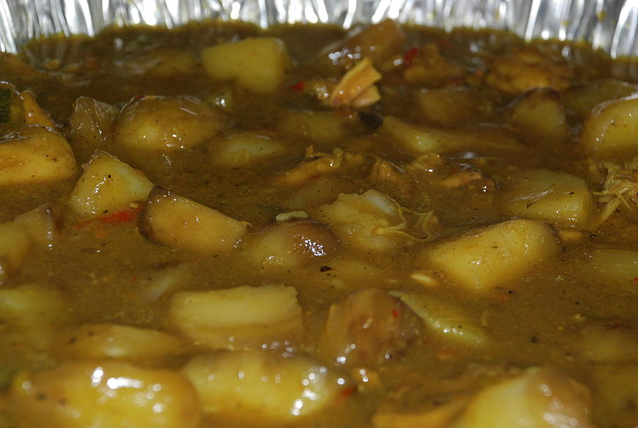 Cooked Curry Chicken Photograph