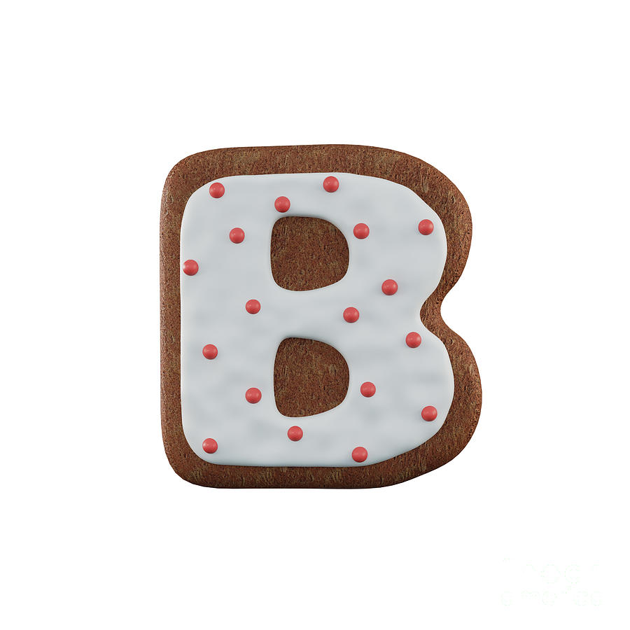 Cookie Alphabet Letter B Photograph By Elisabeth Lucas - Fine Art America