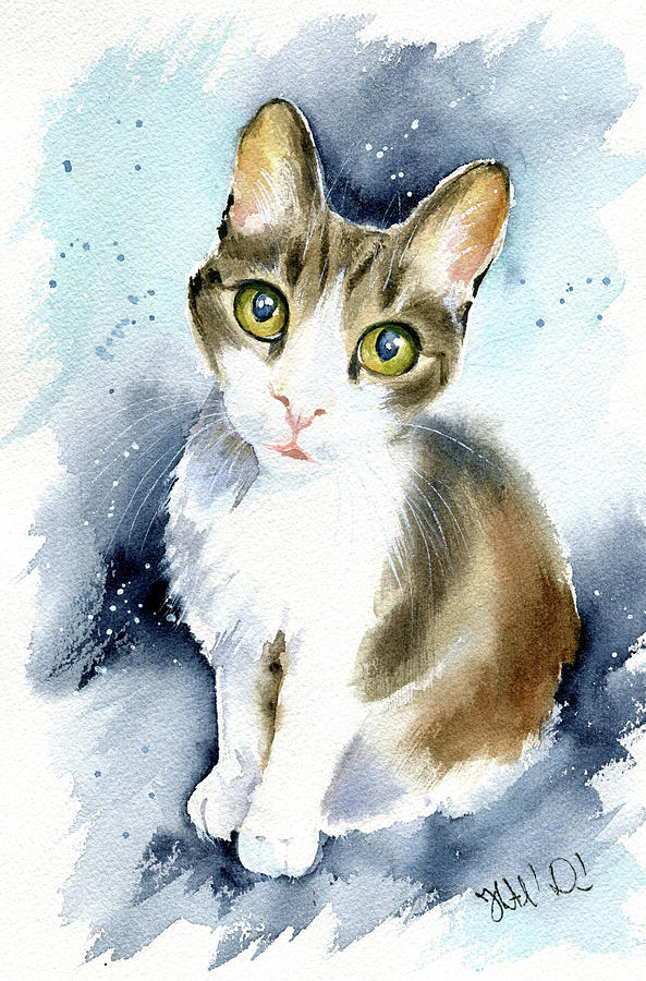 Cookie Cat Painting Painting by Dora Hathazi Mendes