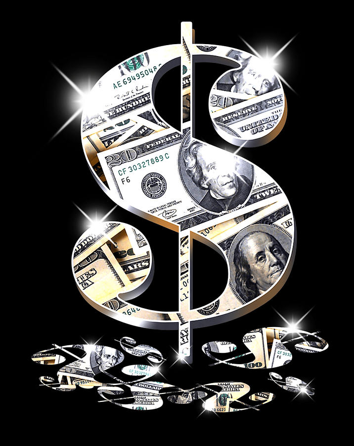 Cool As Dollar Bill Dollar Sign T Design Ideapng Digital Art By