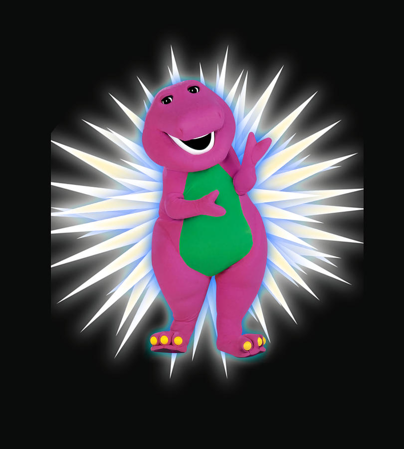 cool barney the dinosaur Poster quote Painting by Steve Palmer | Pixels