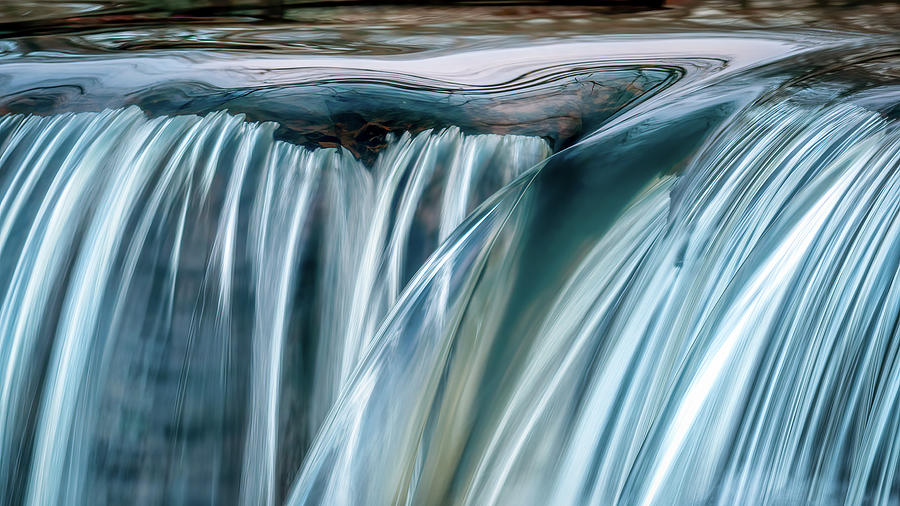 Cool Blue Waterfall Photograph by James Barber