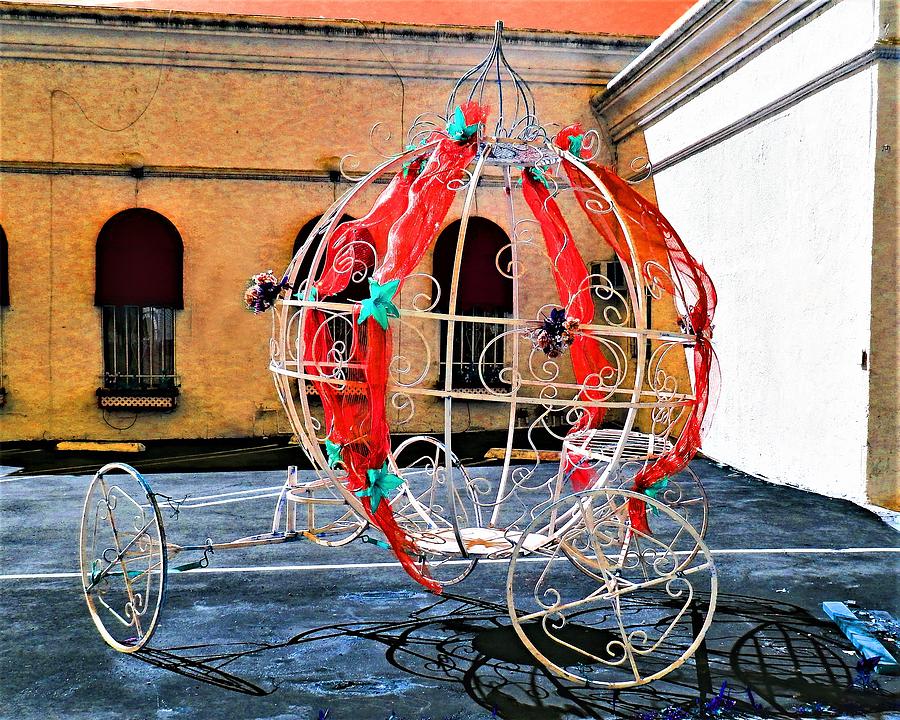 Cool Carriage In Courtyard Photograph by Andrew Lawrence