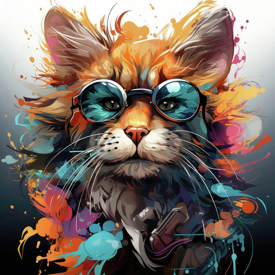 Cool Cat Digital Art by Imagine ART