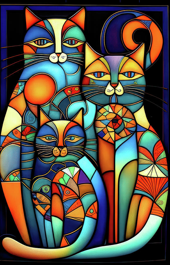 Cool Cats Digital Art by Brian Tarr - Fine Art America