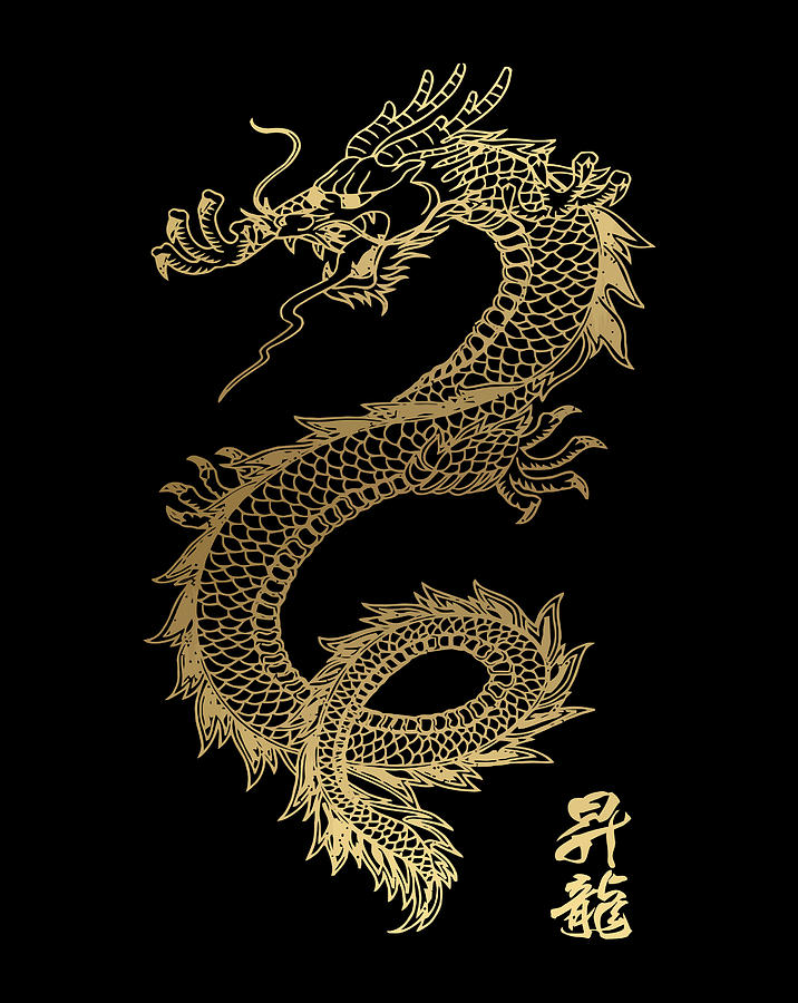 Cool Chinese Dragon Digital Art by Sue Mei Koh