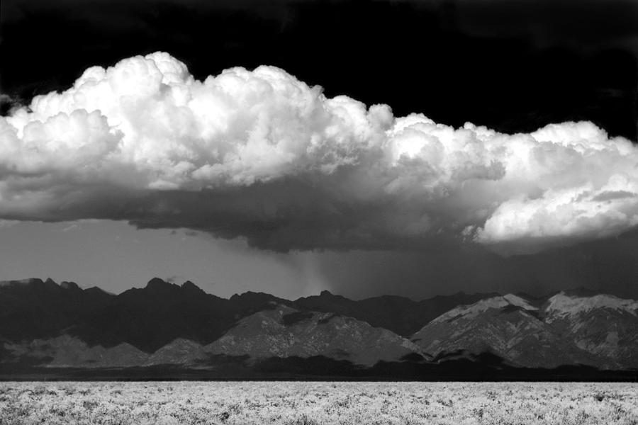 Cool Colorado Rain - Monochrome Photograph by Douglas Taylor