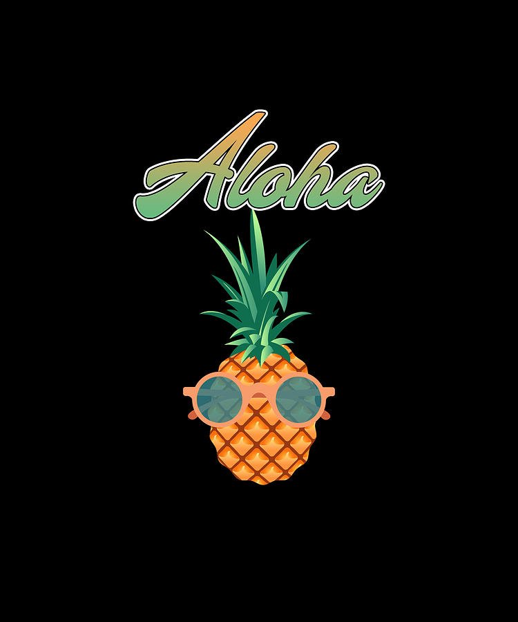 Cool Colorful Pineapple Hawaiian Aloha T-Shirt Cool Colorful Pineapple Hawaiian Aloha T-Shirt