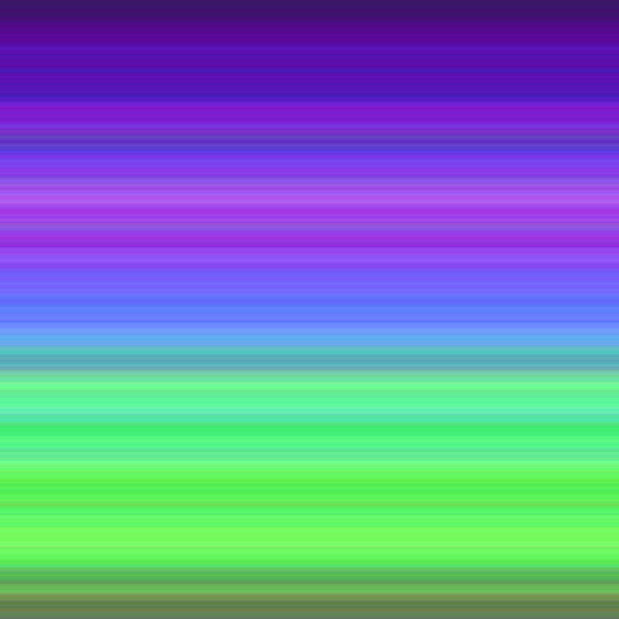 Cool Colors Greens Blues and Purples Horizontal Lines Pattern Digital Art by Ali Baucom