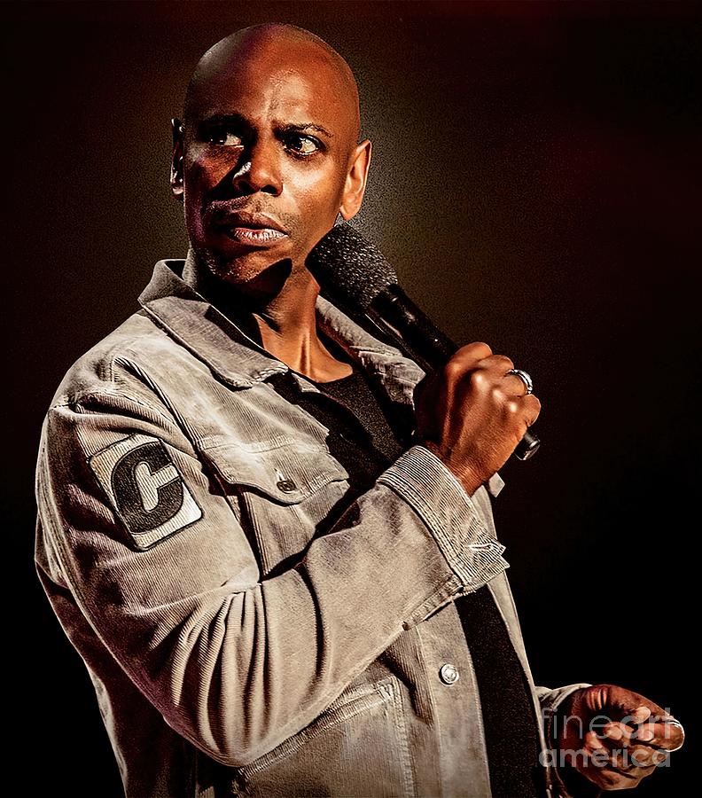 Cool Dave Chappelle And Energic Painting by Anderson Walker Fine Art