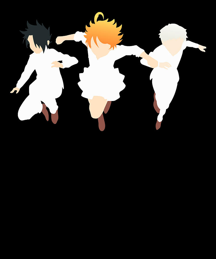 Cool Group Orphans Who Escaped From Orphanage The Promised Neverland Trio Cute Fans Digital Art 1425